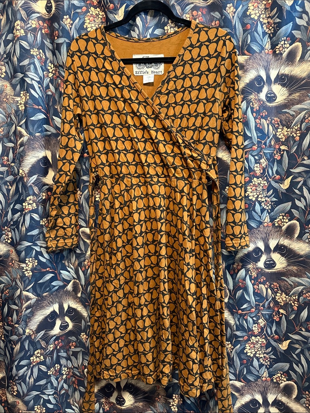 EFFIE’S HEART PEAR LONG SLEEVE DRESS SIZE LARGE